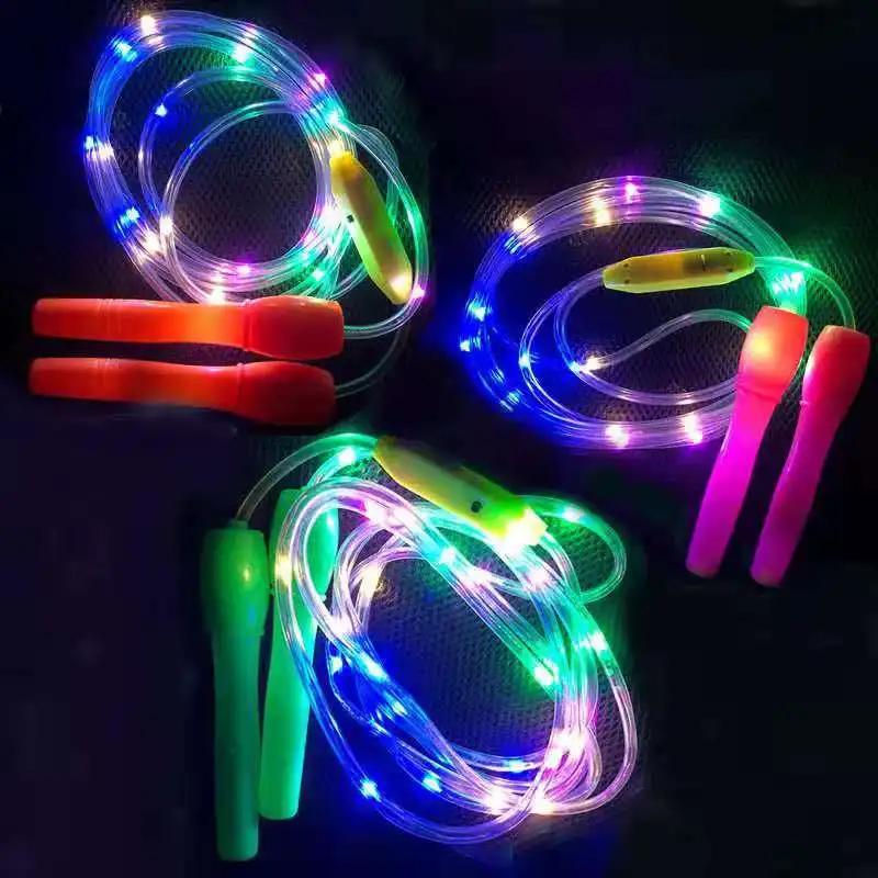 Cheap Led Light and PVC Non Slip Handle Lightweight PVC Skipping PVC Ropes Jump Ropes for All Ages