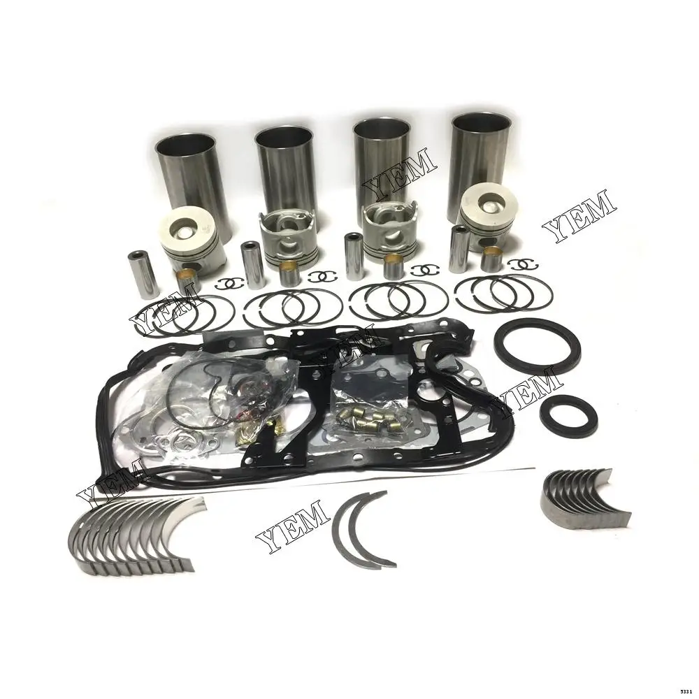 High Quality Manufactory Diesel Engine Rebuild Kit With Cylinder Gaskets Piston Rings Liner Bearings For Isuzu 4JH1