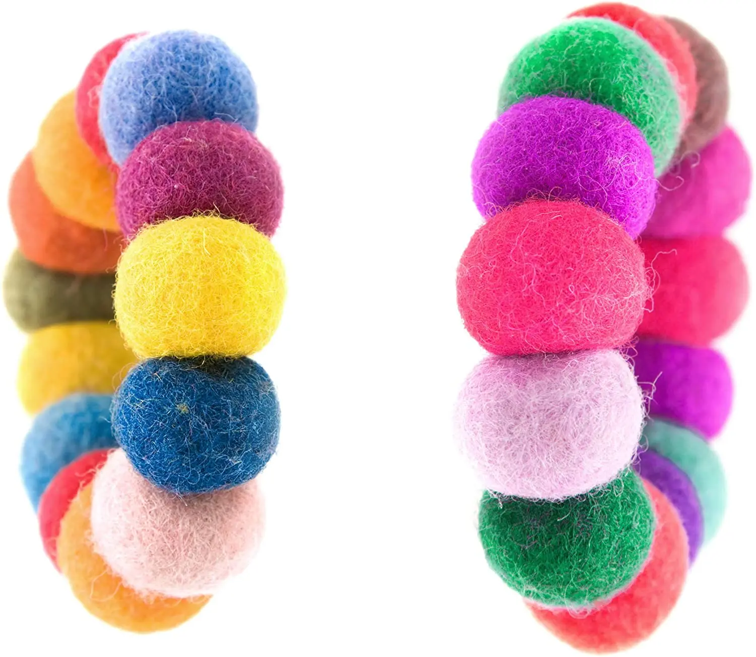 20 Stück Wollfilzkugeln Weinrot, 1 Cm – DIY Bastelmaterial Für Dekoration, Schmuck & Handwerk