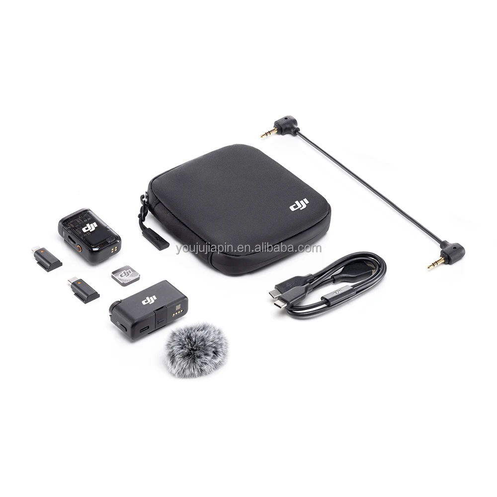 DJI Mic 2 Wireless Microphone System (1 TX + 1 RX), 250m Range