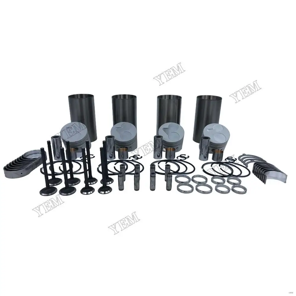 Repair Kit With Engine Valve Bearings Piston Rings Liner Fit for Kubota V1405