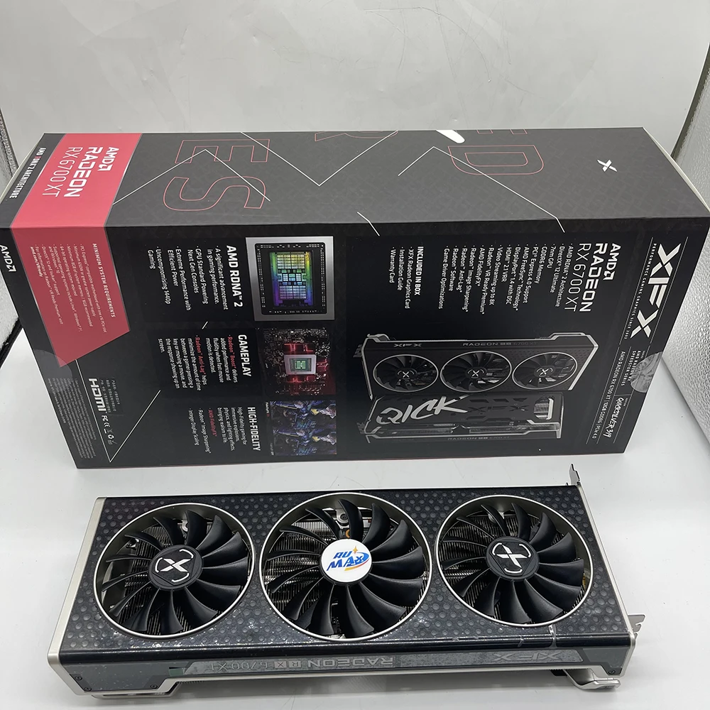 Rumax New Brand XFX AMD 6700XT GDDR6 192bit 16000mhz RX 6700 XT 12GB ...