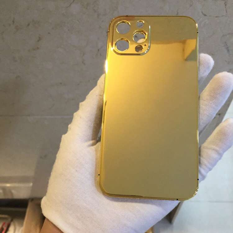 For Iphone 12 Pro 14 Pro Max 24k Gold Plated Replacement Housing Customizable Design Battery Back Cover Replacement Case Buy Hot Selling Best Price For Iphone X To 12 Pro Back