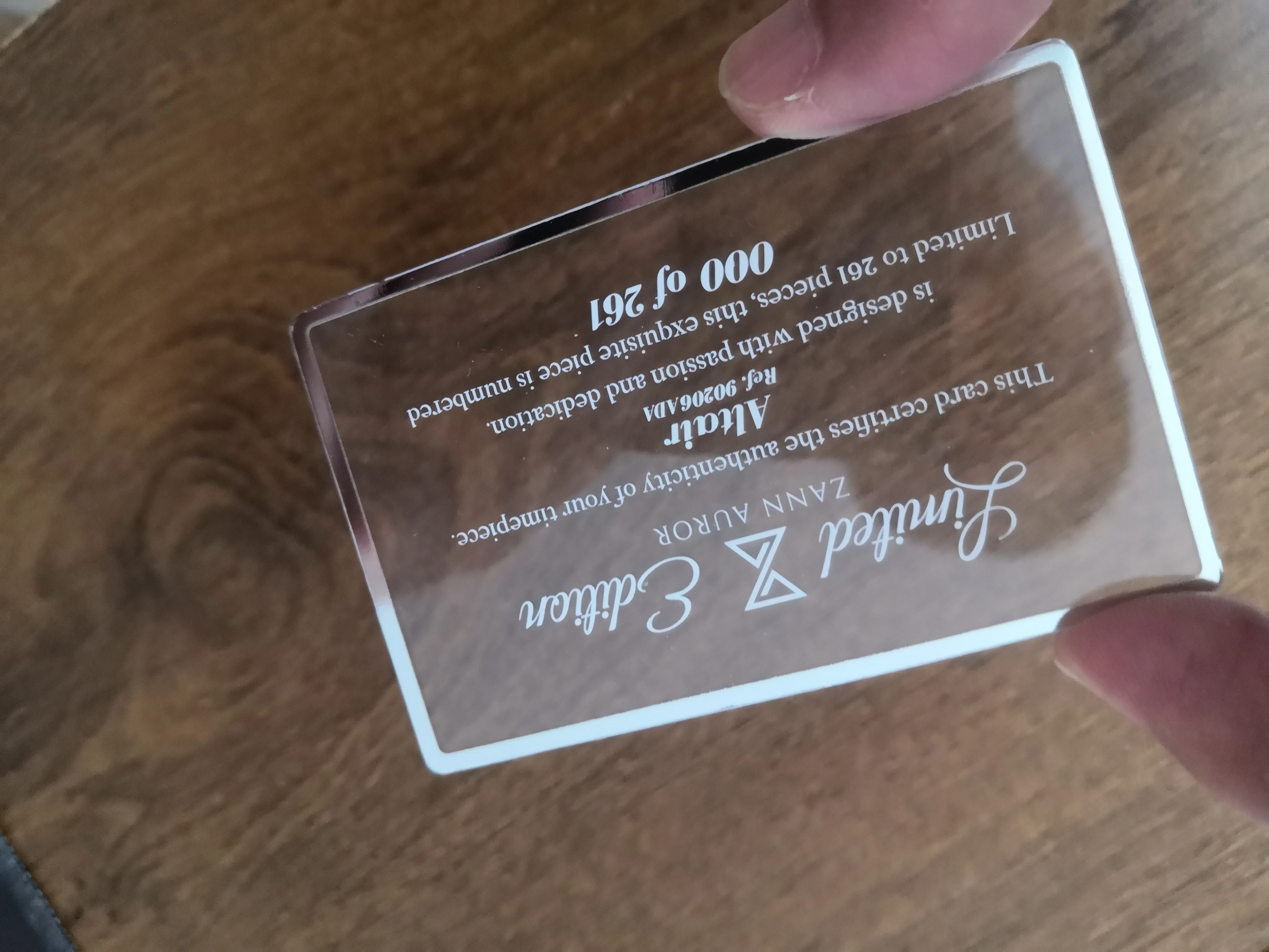 Конкурентоспособная цена, высокое качество, индивидуальная Прозрачная ПВХ визитная карточка