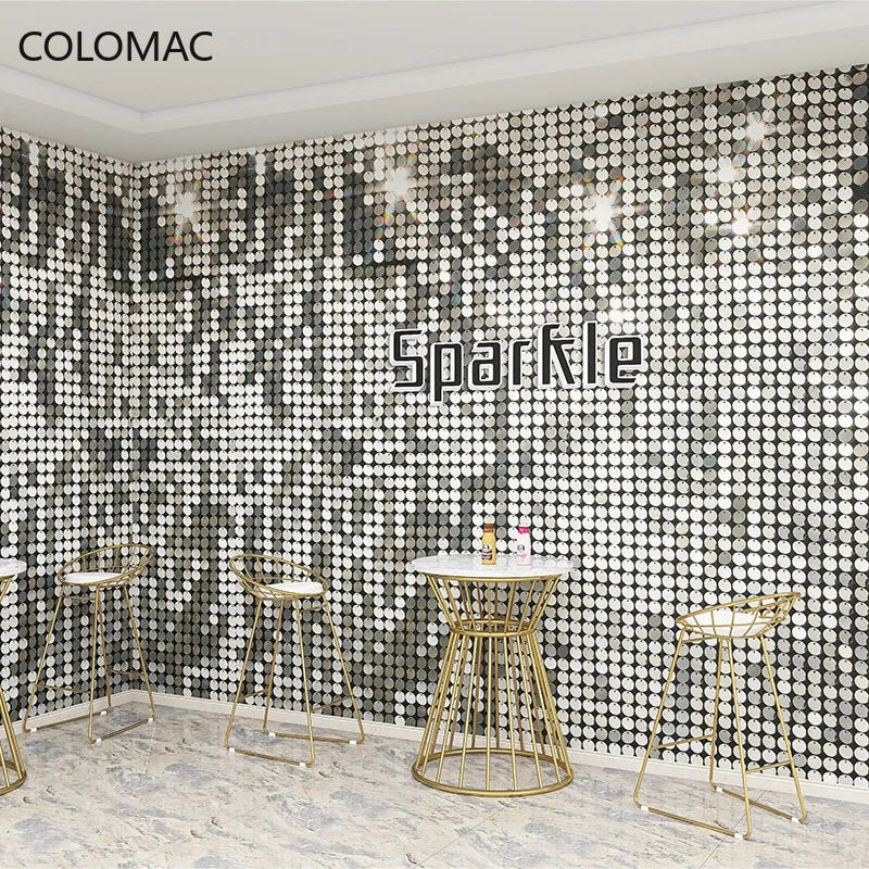 Colomac Custom 3d Glitter Lattice Wallpaper Kol Selfie Hall Background  Mural Wall Stickers Home Decor Living Room - Buy Overstuffed Living Room  Chairs,Decor Massage Rooms,3d Foam Stickers Room Decor Product on  