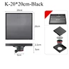 K 20*20CM Black