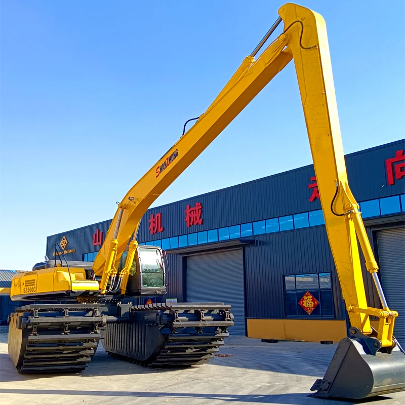 46ton Amphibious Dredger Shanzhong SZ500C Marine Crawler Excavator Amphibious Digger for River Dredging Works