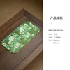 Alfombra de Espuma Seca Brocada - Diseño Floral Verde