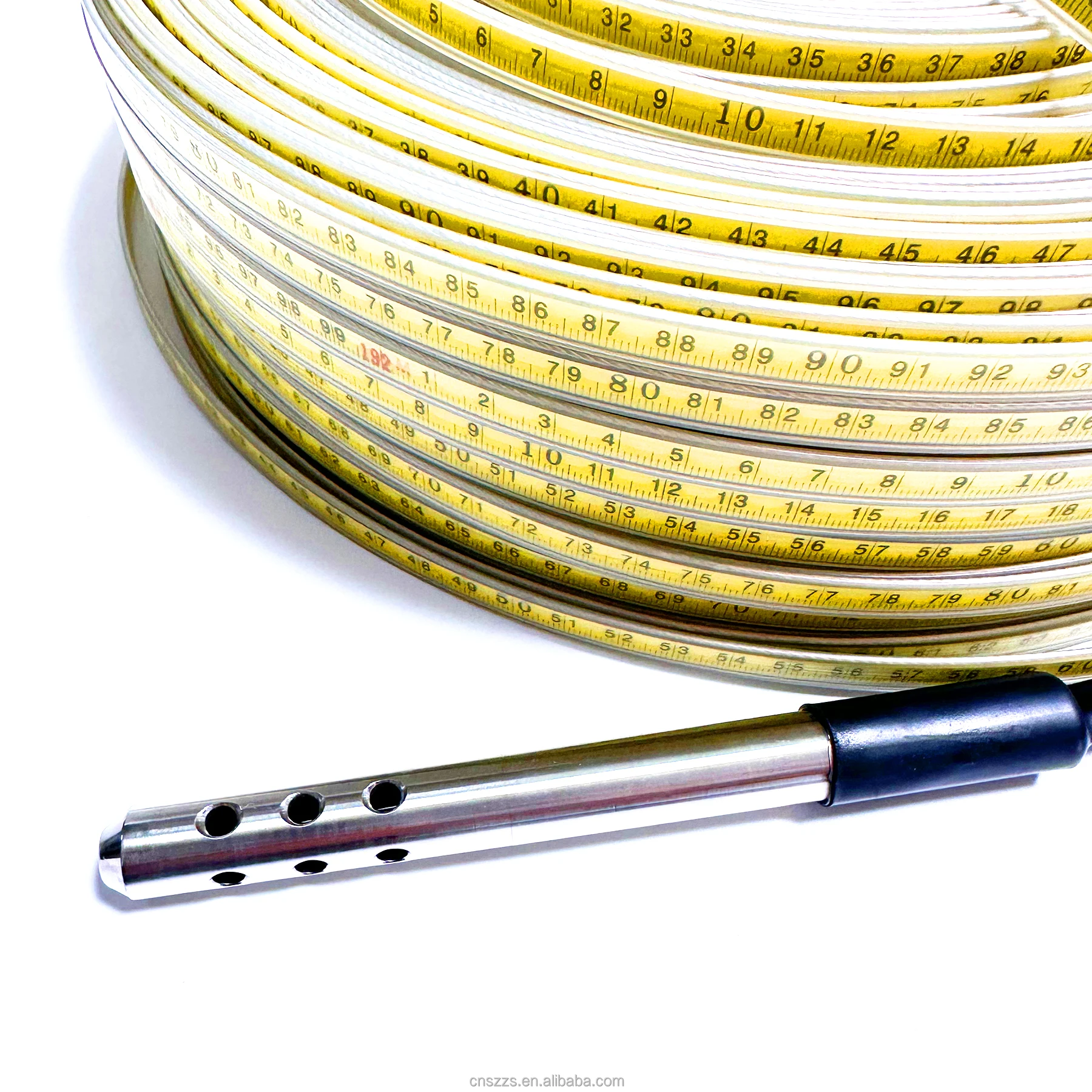 100m Measurement  Oil Level Well Mine  Steel Ruler Instrument Steel Ruler Cable Water Level Meter Well Depth Gauge