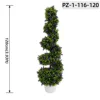 Green With Purple Lavender Floral Spiral Tree (120cm / 3.93ft)