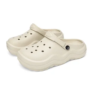 Lightweight Men's Ventilated Clogs Durable Slip-On Outdoor Garden Shoes Anti-Slip Insole Comfortable Flat Design Rubber EVA