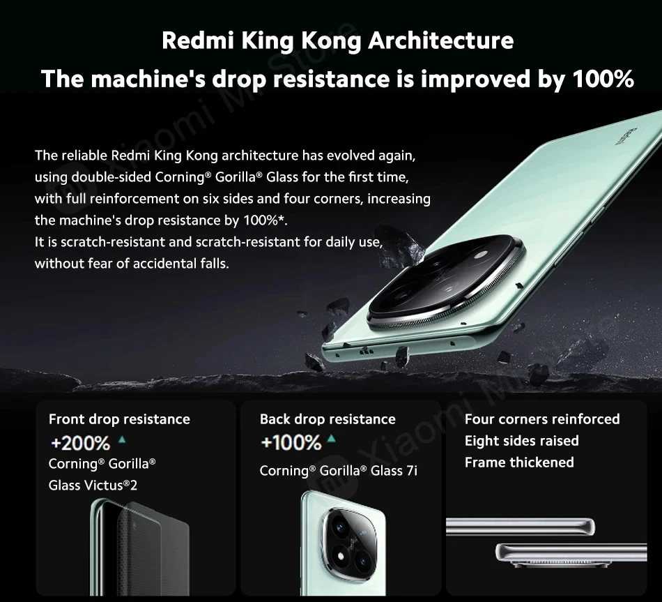 Red Mi Note 14 Pro + Plus 5G - 50MP Camera, 6200mah Battery