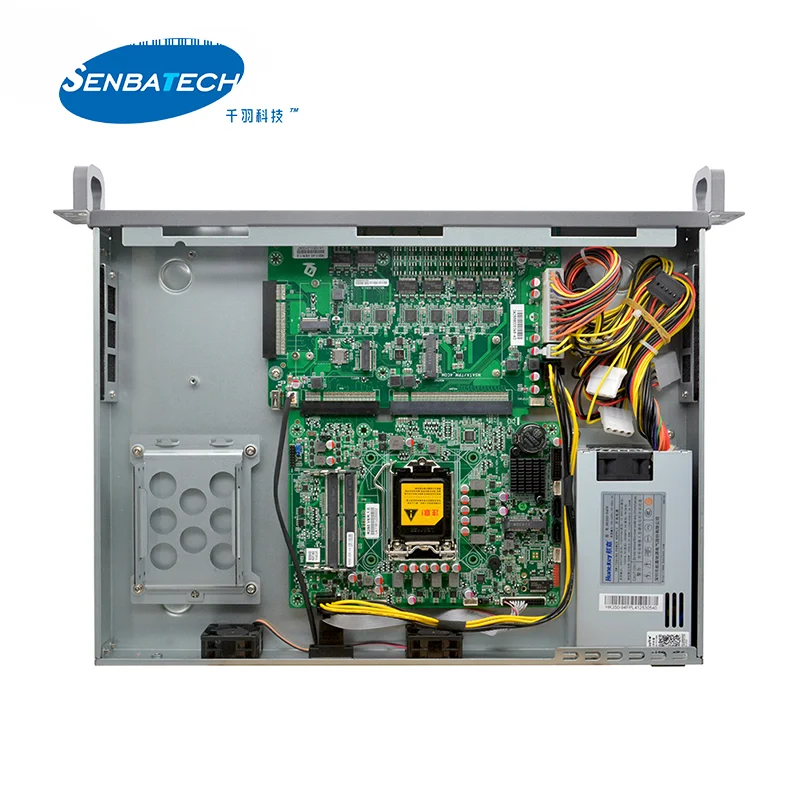 Pfsense Firewall Hardware with 6Lan 1U LGA1151 VGA 2*DDR4 Max 64GB 10g Firewall Appliance Sfp Pfsense