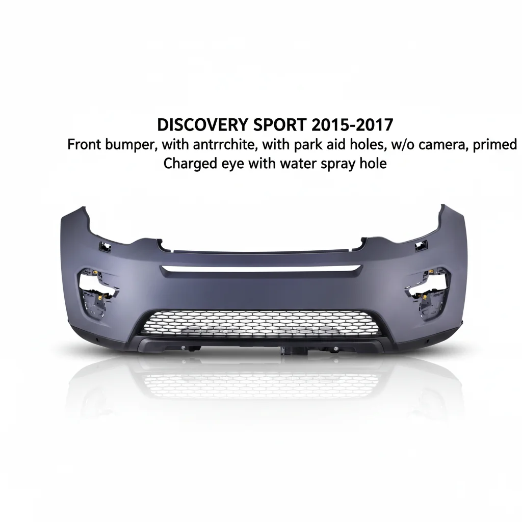 LR077228-B OEM ODM with Park Aid Holes,w/o CamerB Primed Accessory Car Front Bumper for Land Rover DISCOVERY SPORT 2015-2017
