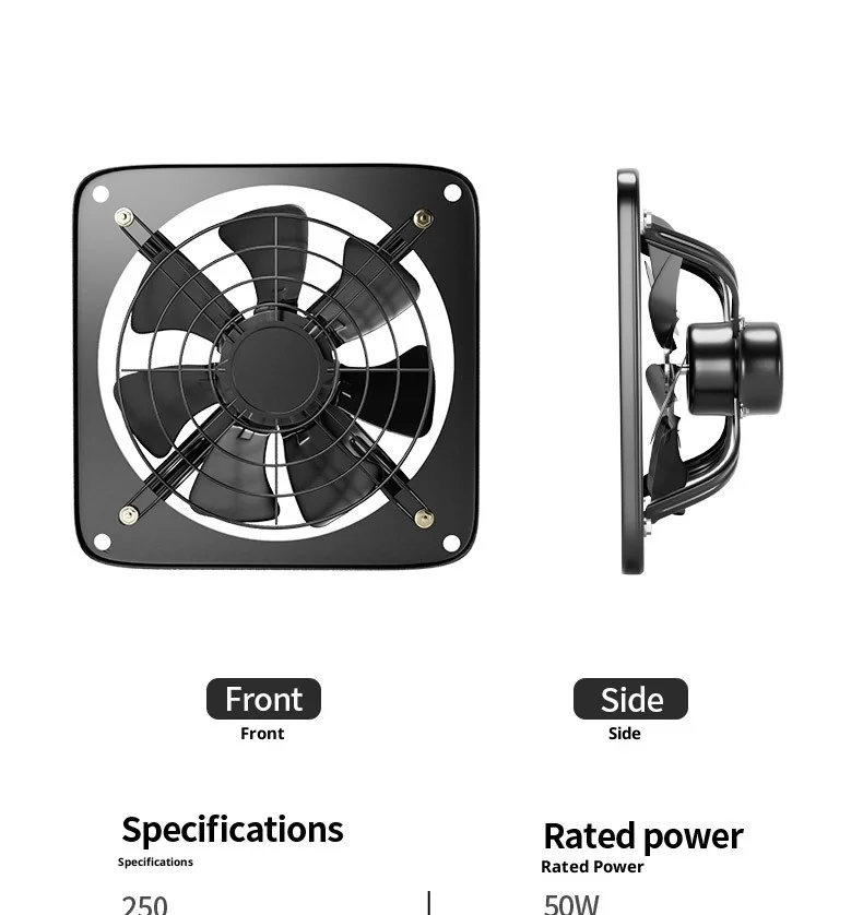 Axial Exhaust Fan, 3-Speed, 220V - detail 8