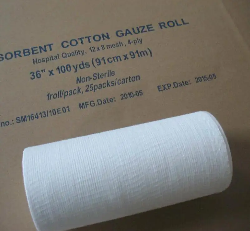 Absorbent Cotton Gauze Bandage Jumbo Roll 100yards Medical Buy Gauze