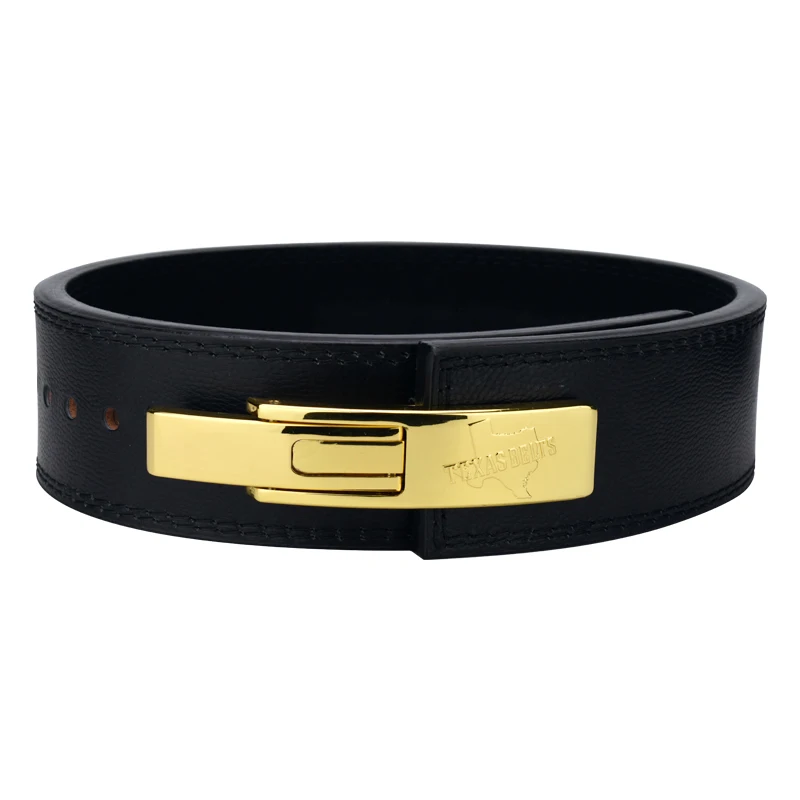 POWER  DRAGON  Power Training Heavy Duty Gym Leather Belt Weight Lifting Lever Buckle 8cm Breadth 10mm 13mm Thickness