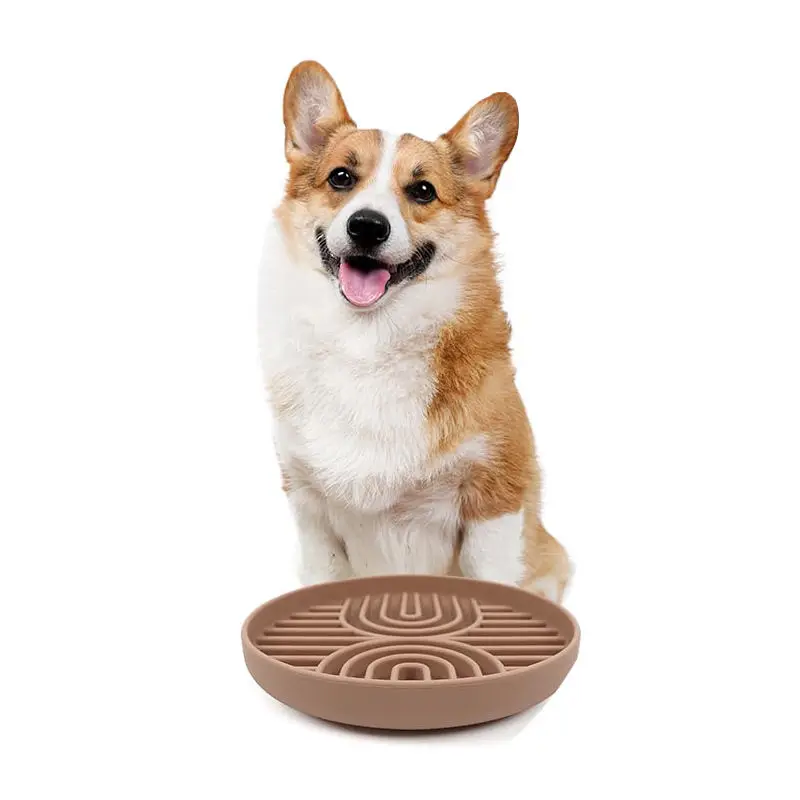 Wholesale Round Dog Lick Bowl Mat Silicone Lick Mat For Dogs And Cats
