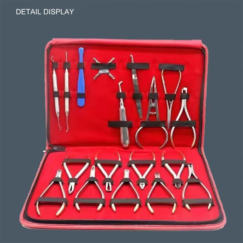 18 Pcs High Quality Basic Orthodontics Dental Instruments Tools Set