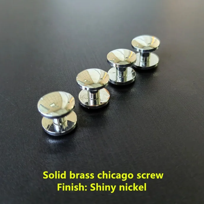 Заводская оптовая продажа Твердый латунный винт для ремонта кожаных