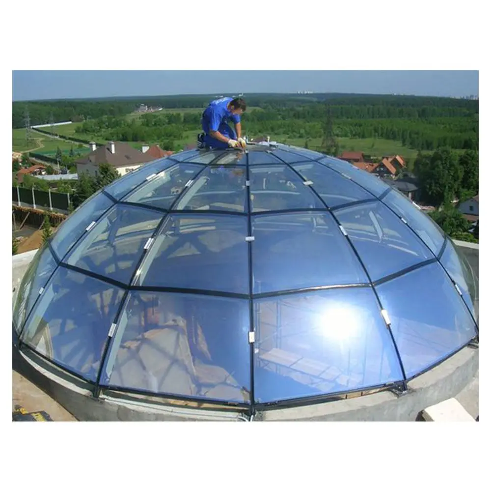 Enclosures Retractable Glass Sliding Roof Sun Rooms Houses for Sale Steel Space Frame Structure Glass Skylight