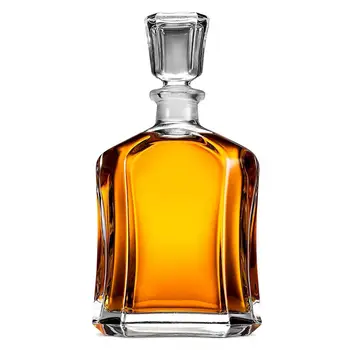 Wholesale High Quality custom whiskey glass bottle cork 500ml 750ml 1000ml liquor empty glass bottle for whiskey