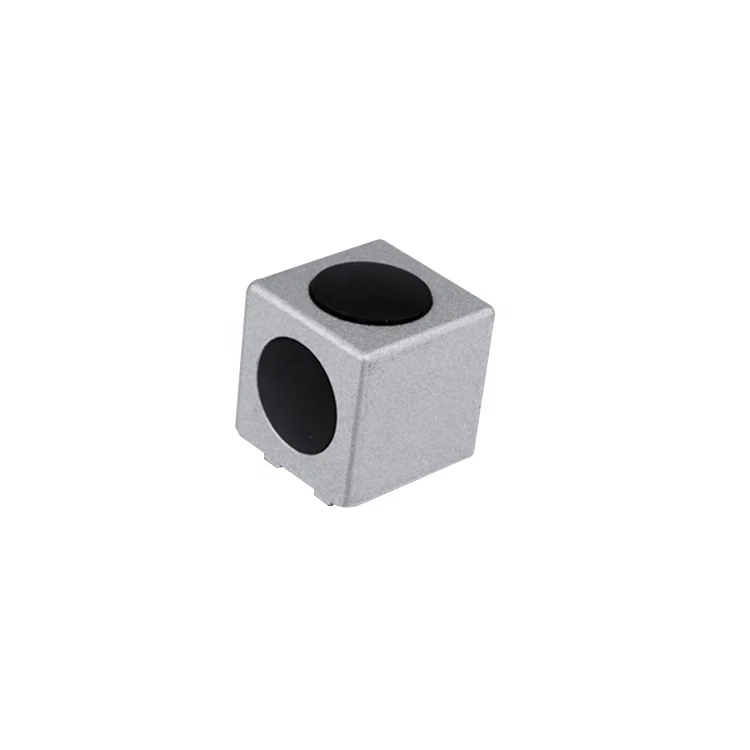 connector cúbic de dos vies, model 335.11-12-14, peces de connexió per perfil d'alumini de 20x20, fabricat a fàbrica