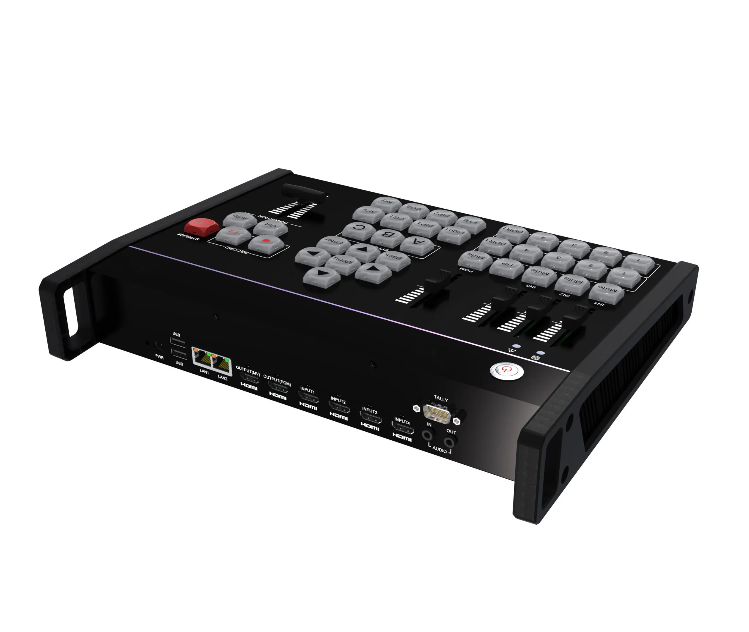 4K Video Switcher for Multi Cameras Live Broadcasting Recording