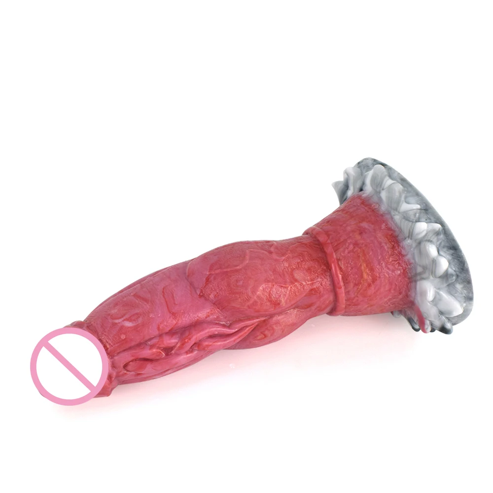 Realistic Monster Vibrating Dildo with Suction Cup Adult Women's Sex Toy