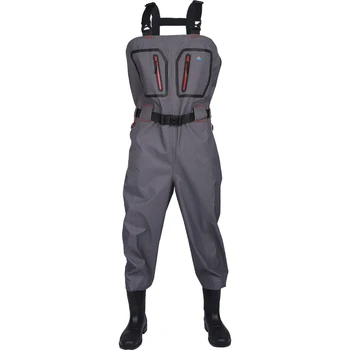 Professional Quality Adult Breathable Waist Wader Plus Size Fishing Waders Pants with Felt studded boot