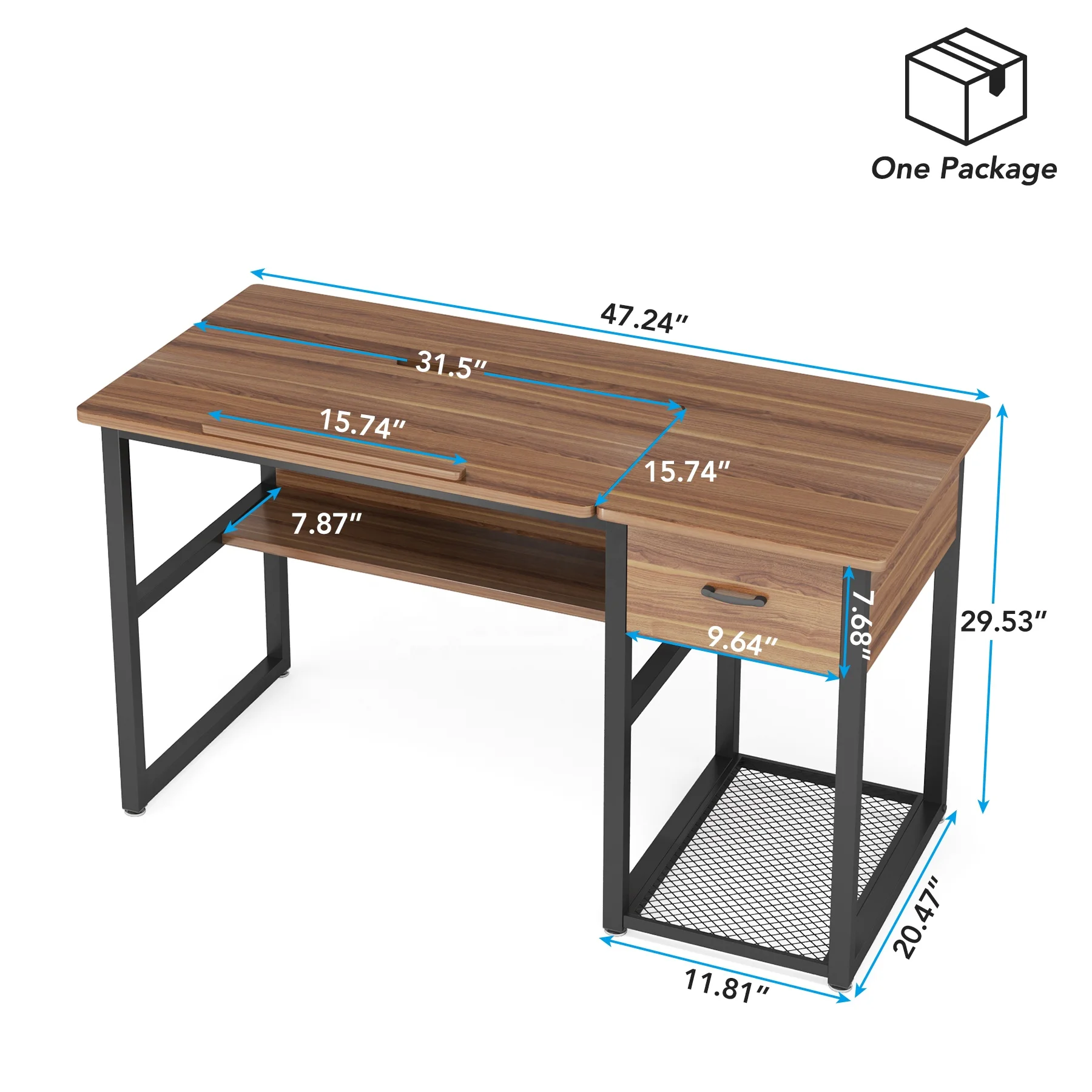 Tribesigns Modern Commercial Computer Desk Lifting Laptop Table Staff ...