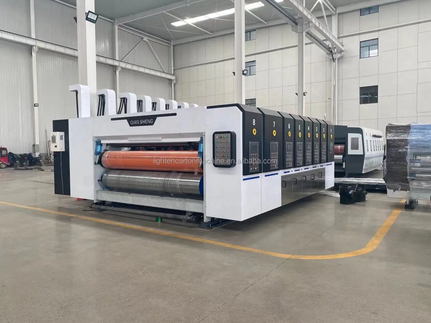 New Fully Automatic High-Speed 4-Color for Printing Machine for Corrugated Cardboard with Rotary Die Cutter