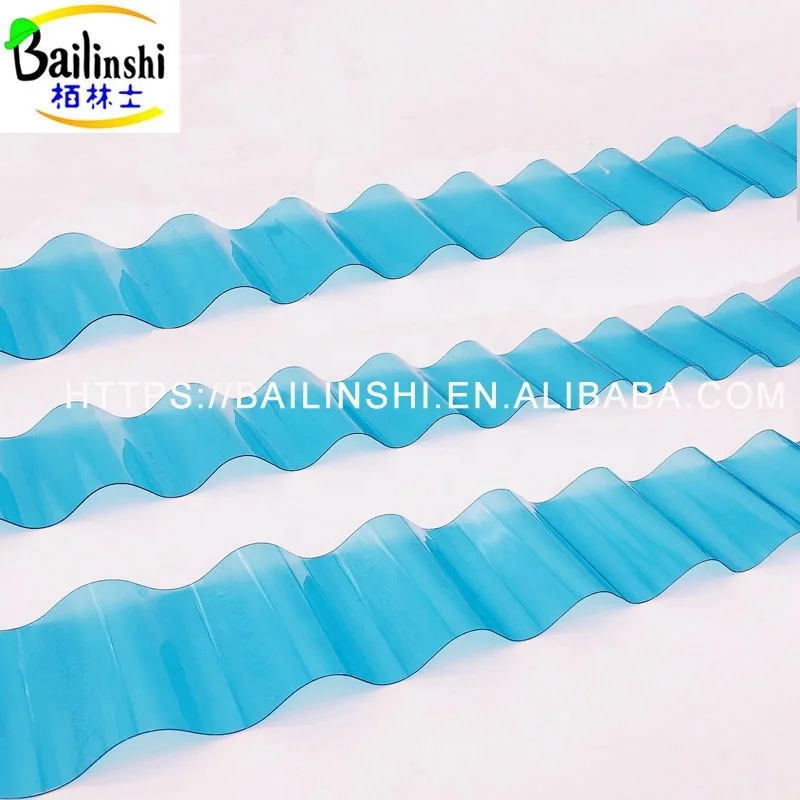 Pc Corrugated Sheet Polycarbonate Sheet Transparent Roofing Profile