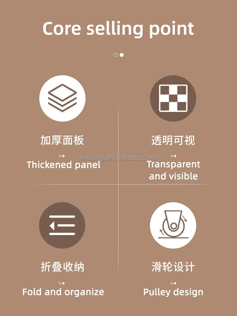 Clear Storage Box Oversized Household Items Clothes Organizer Plastic