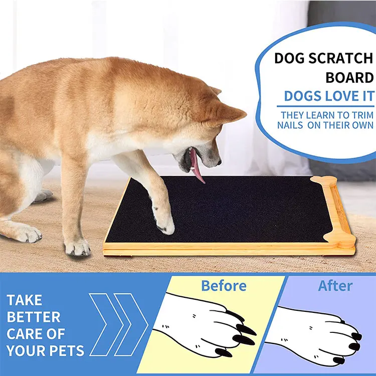 Ecofriendly Custom Dog Scratch Pad Nail Scratch Board Bamboo Dog
