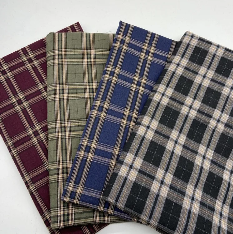 Scotch Large Plaid Woven Cotton Fabric Famous Designer Fabric Inspired