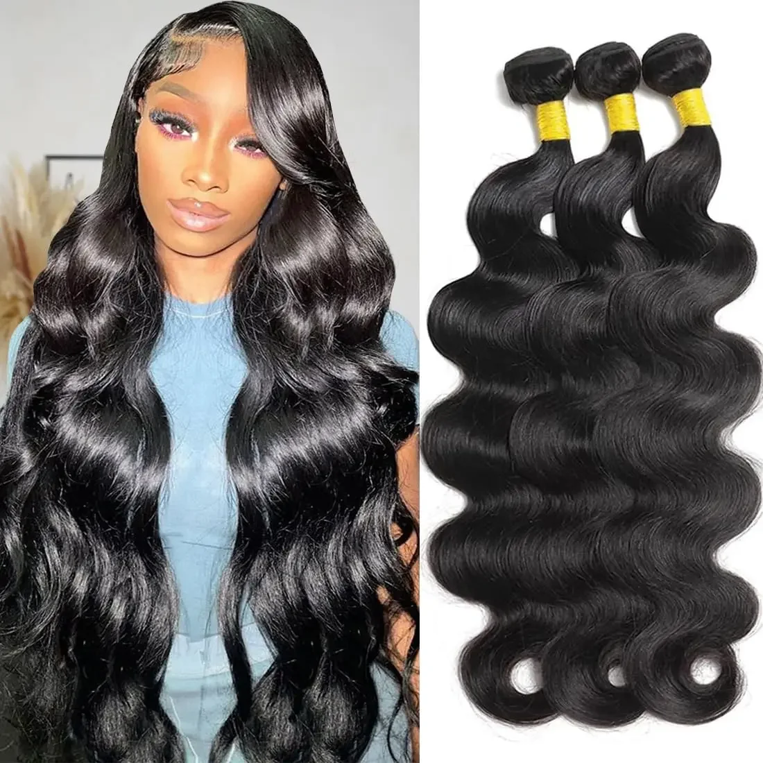 Peruano Body Wave Bundles Remy Human Hair Extensions Ofertas 100% Body Wave_voghion.com