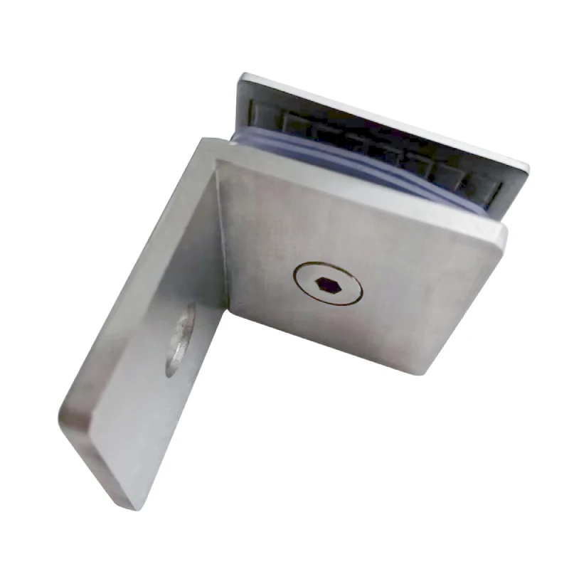Kensharp Wall to Glass 90 Degree L Type Glass Connectors Shower Glass Door Clamp
