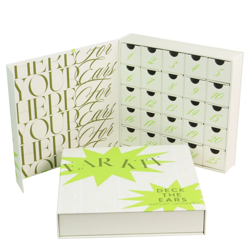 Custom Ramadan Christmas Chocolate Calendar Advent Boxes Paper Cosmetic