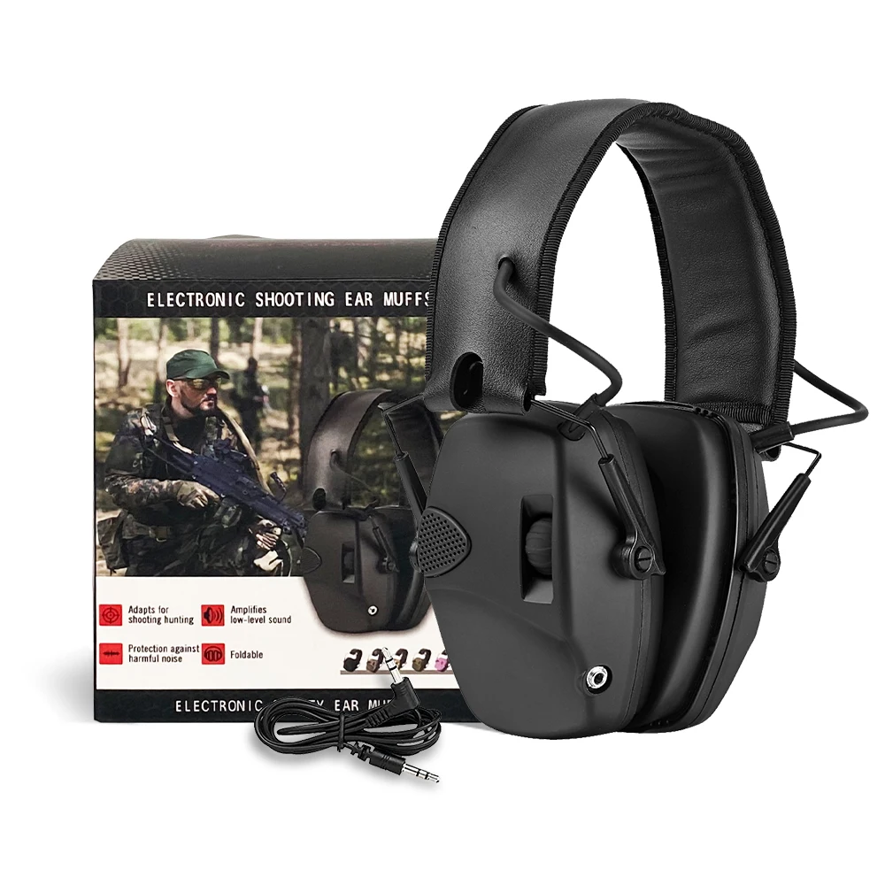 Bluetooth Safety Earmuffs - NRR 23dB Noise Reduction, Type-C Charging, Model EM-9001B