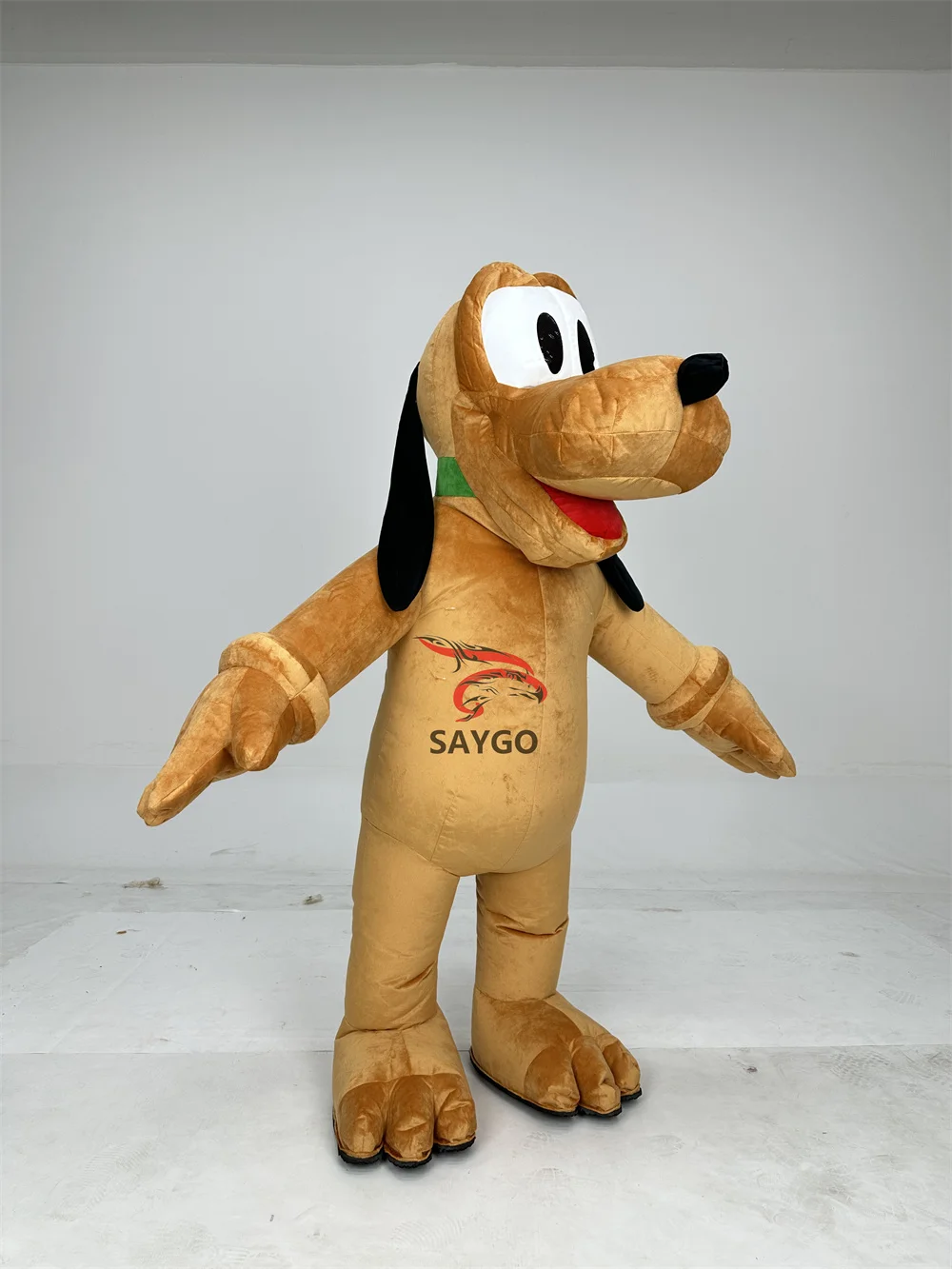 Gonfiabile Pluto cane mascotte Costume vestito in pelliccia abiti