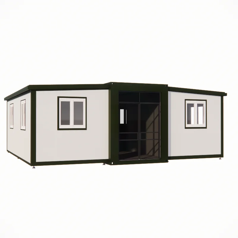 Mobile Foldable Double Winged Container House 40ft & 20ft Integrated Folding Expansion Home manufacture