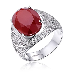 925 Sterling Silver Finger Rings for Men Fashionable Big Agate Gemstone Multicolor Stone for Weddings Parties Designed Saudi