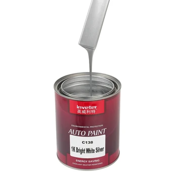 1K Auto Base Pure Colors 1K Single Bright White Silver Component Oiled Based Urethane Automotive Repairing Paint OEM Available