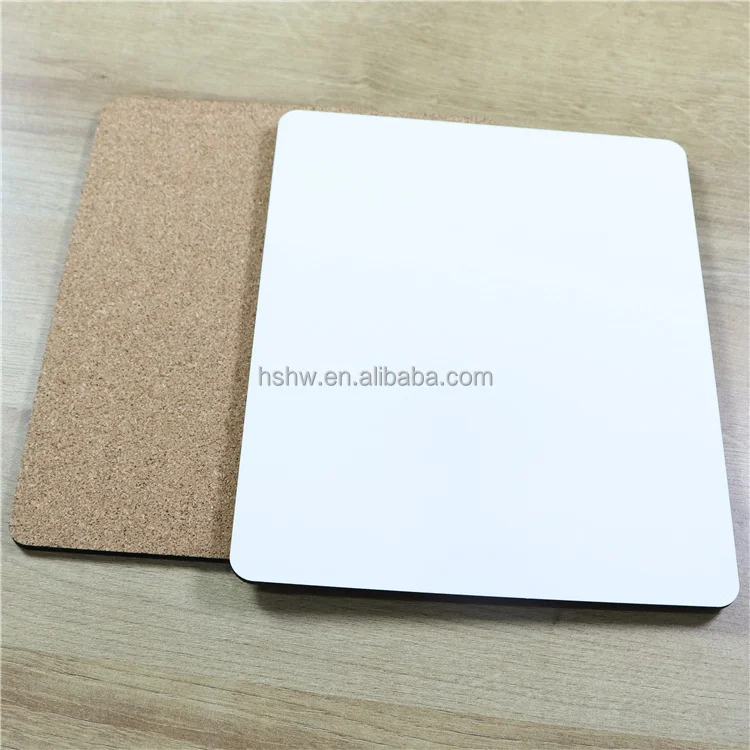 Personalized Custom Printing 19x23cm Place Mat Blank MDF Cork Table Placemats for Sublimation