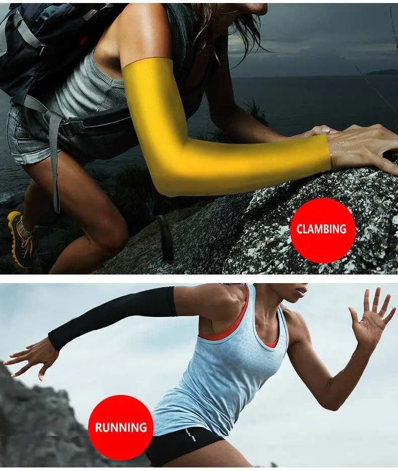 Wholesale Men Women Compression Arm Sleeves Basketball Tennis Running