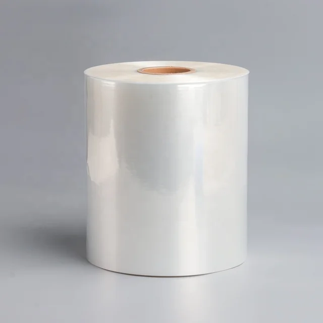 Food Grade 15 Micron Poliolefin Shrink Film Soft Plastic 50cm 55cm for packing beverage
