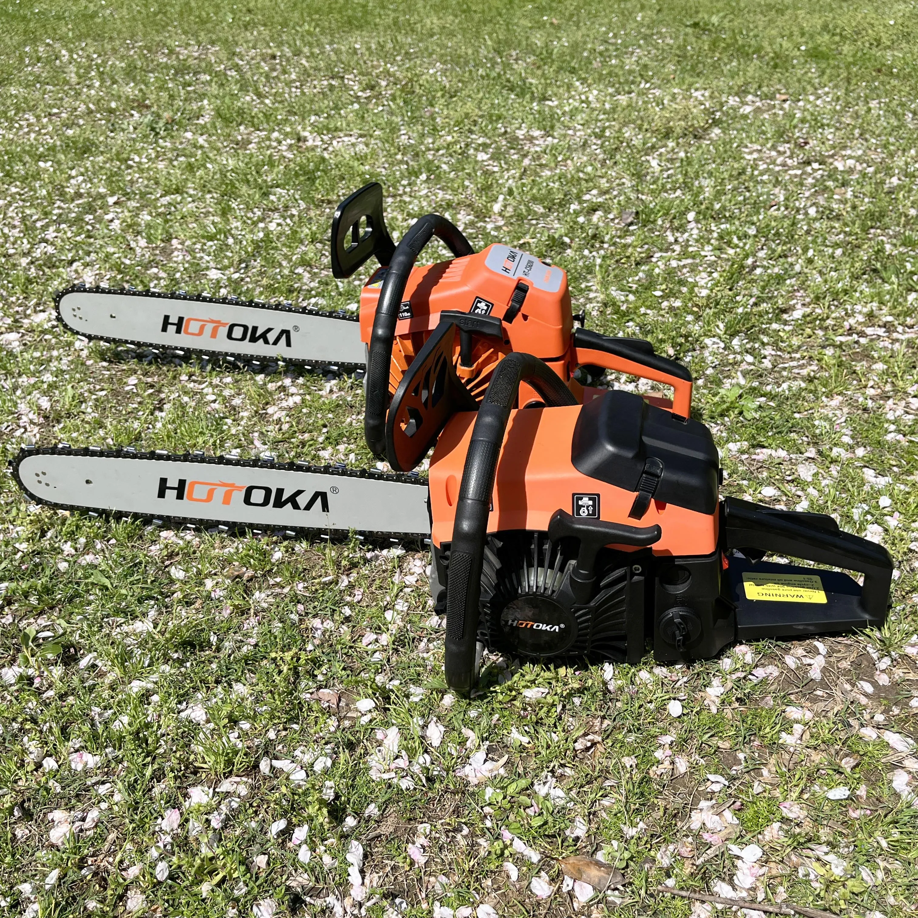 COOCHEER 20 Inch Chainsaw Gas, 62CC Gas Chainsaw 2-Stroke Portable Gasoline Chainsaw with 2 Chains Tool Kit - Wood Cutting Saw for Tree Stumps and Firewood Cutting (Upgraded Version
