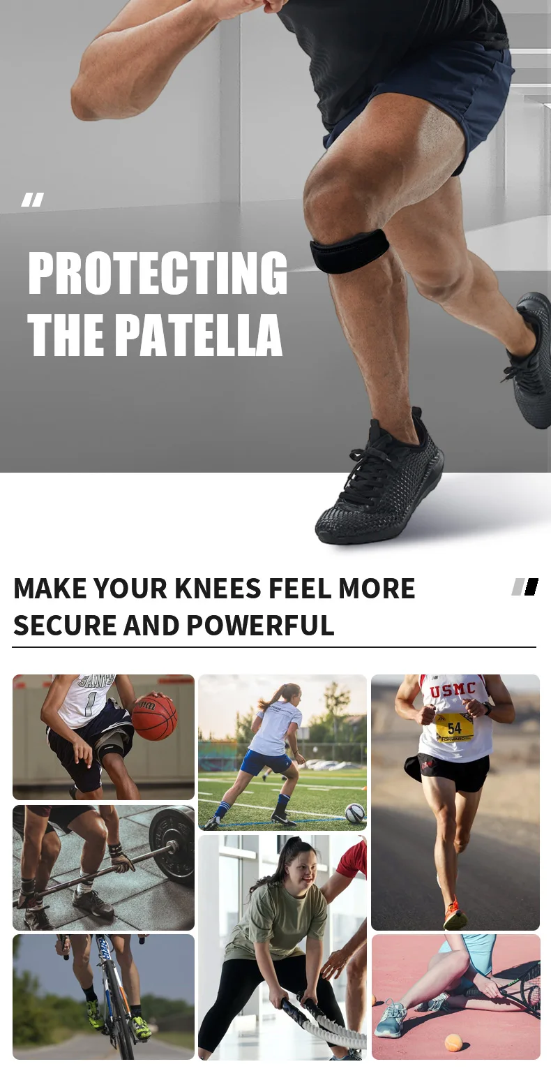 Factory Certificied Adjustable Knee Brace Patellar Strap Tendon ...