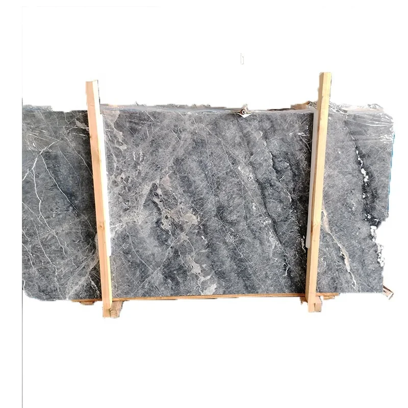 특별 할인가! 공장 직공급 천연 석재 회색 대리석 슬래브 — 건설 프로젝트, 대형마트, 창고, 작업장, 벽면 마감용